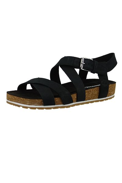Timberland A1mr3 Malibu Waves Ankle Sandal Damen Sandalen Jet Black Schwarz