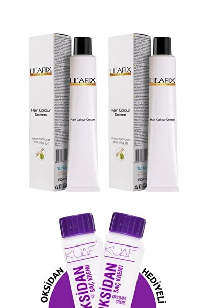 Lilafix 2+2 Saç Boyası ve Oksidanlı Avantajlı Set - 1/1 Mavi Siyah