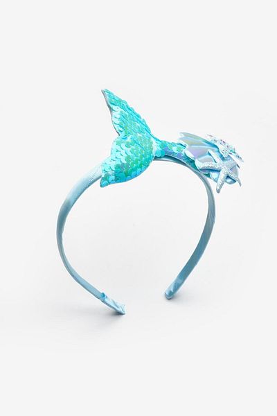 Le Mabelle Blue Sequined Mermaid Figured Girl's Crown