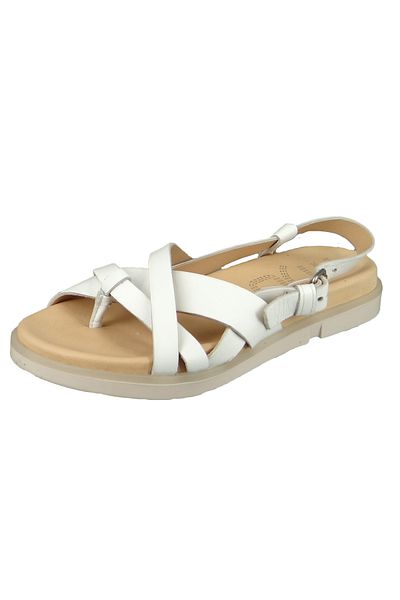 Mjus Damen Sandalen Ketta P07007-0201-6105 Weiß Ghiaccio Leder
