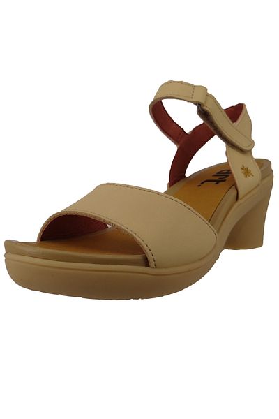 ART Damen Sandalen Alfama Grass Waxed 1475 Gelb Wheat Leder Mit Softlight Fußbett