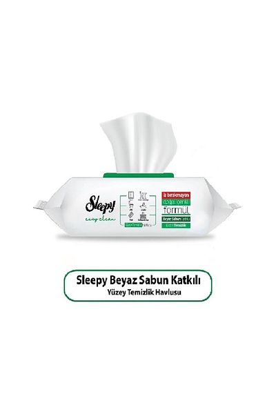 Sleepy Easy Clean White Soap Added Surface Cleaning Towel 3 Pieces 3X100 300 Sheets