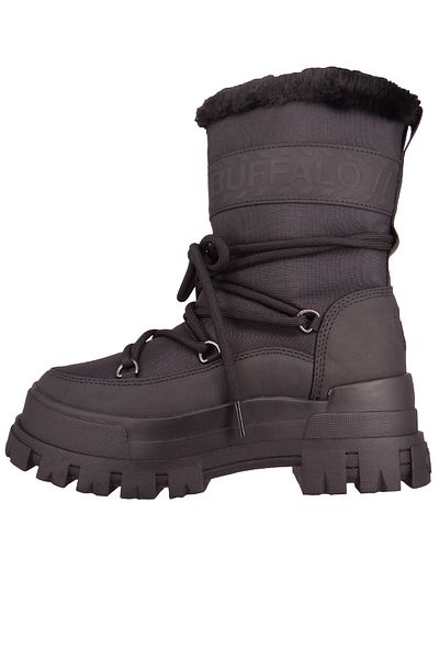 Buffalo Damen Stiefel Aspha Blizzard 2 Vegan 1622333 Schwarz Black Textil/synthetik
