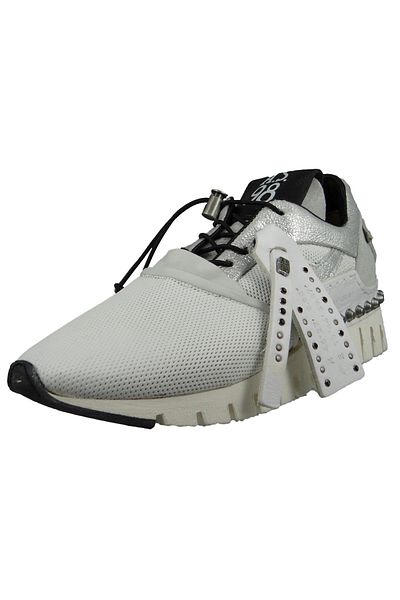 A.S.98 Damen Low Sneaker Denalux 647127-0201-0001 Weiß Bianco Leder