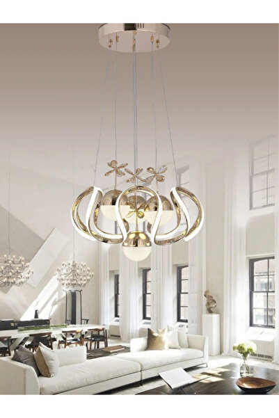 B&F STORE NEW STYLE Yağmur 4 Toplu Gold 3 Renkli Kelebekli Taçlı