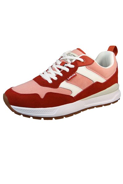 Levi's Damen Low Sneaker Pink 234235-671 Rosa 82 Regular Pink Leder Und Textil Mit Eva