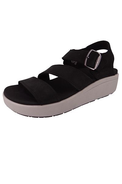 Keen Damen Trekking Sandalen Sandalen Ellecity Backstrap 1027274 Schwarz Black/drizzle Leder