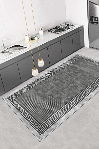 Thalia Home Yıkanabilir Kaymaz Dijital Baskı Mutfak Halısı ve Yolluk