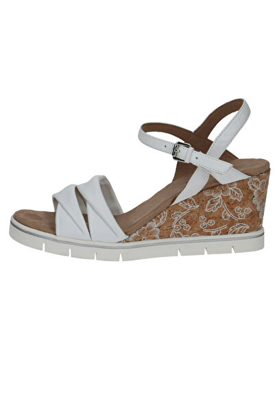 Caprice Damen Sandalen G-white 9-28710-20 Weiß 160 White Softnap Leder Mit Cap Memotion