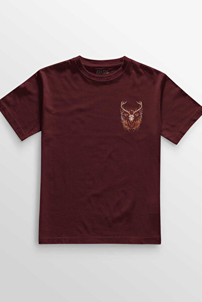 Kretas Tricou Roșu Claret Protejează Fauna Wldlife The Deer Nature Outdoor Do...
