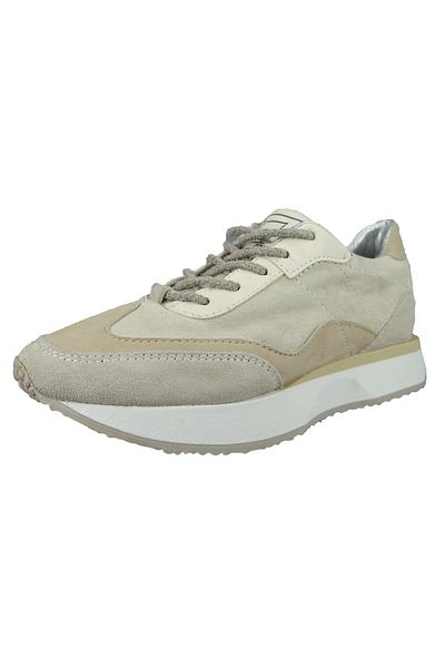 Mjus Damen Low Sneaker Fizz Low Top P49101-0201 Creme 0001 Capppucino Latte Leder Und Textil