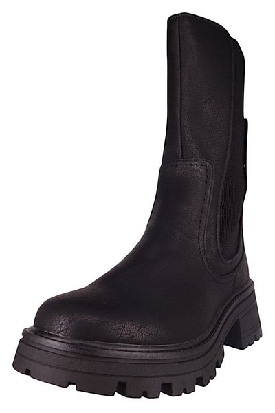Mustang Damen Elegante Stiefel 1469505 Schwarz 9 Schwarz Kunstleder