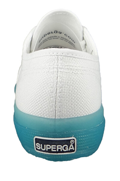 Superga Damen Schuhe Sneaker Cotutransparentsole 2750 Weiß White Blue Lt Crystal
