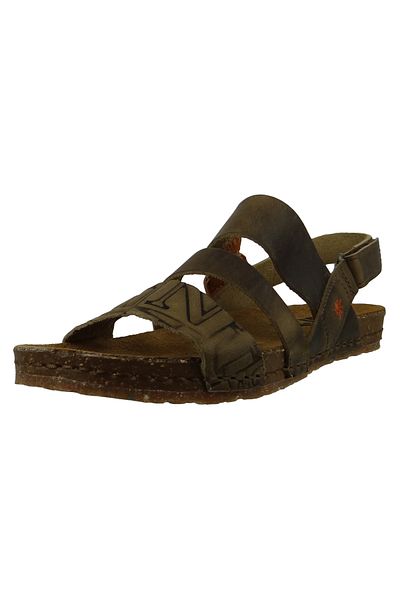 ART 1255 Creta Damen Leder Sandale Beige Grau