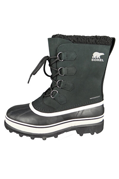 Sorel Herren Winterstiefel Stiefel Winterschuhe Caribou 1002871 Schwarz 016 Black Dark Stone Leder