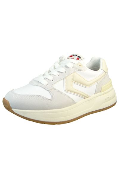 Levi's Damen Low Sneaker Charge 235897-1932 Weiß 51 Reg. White Lederimitat/ Textil