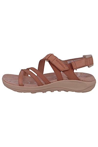 Merrell Damen Trekking-sandalen Sandalen Wanderschuhe Harbor Backstrap J008002 Rosa Tan Rose Leder -