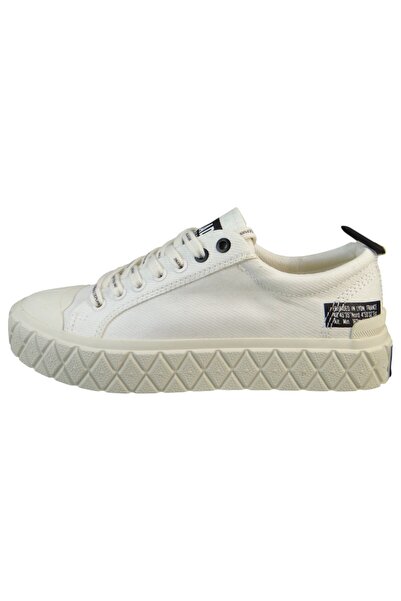 Palladium Damen Low Sneaker Palla Ace Lo Surplus 74488-101-m Weiß All Star White Baumwolle