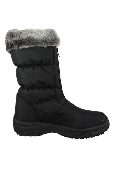 LACKNER Damen Winterstiefel Stiefel Winterschuhe Olga L's TX/OC 7600 Schwarz Schwarz Textil/Synthetik mit