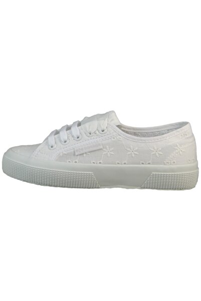 Superga Damen Low Sneaker 2750 Flower Sangallo Low Top S5137jw Weiß A0a Total White Textil