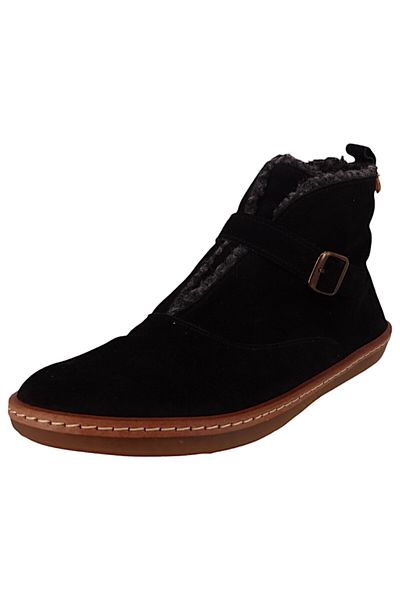 El Naturalista Damen Elegante Stiefelette Coral Gefüttert N5349 Schwarz Black Leder
