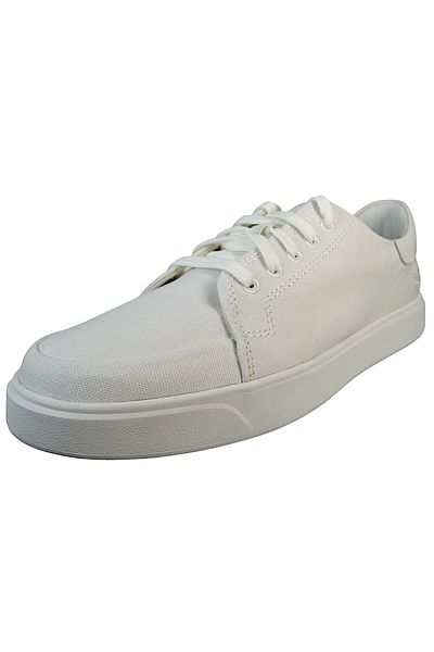 Timberland Herren Low Sneaker Emerson Street Low Top Tb0a6cqqet7 Weiß White Canvas Leinen
