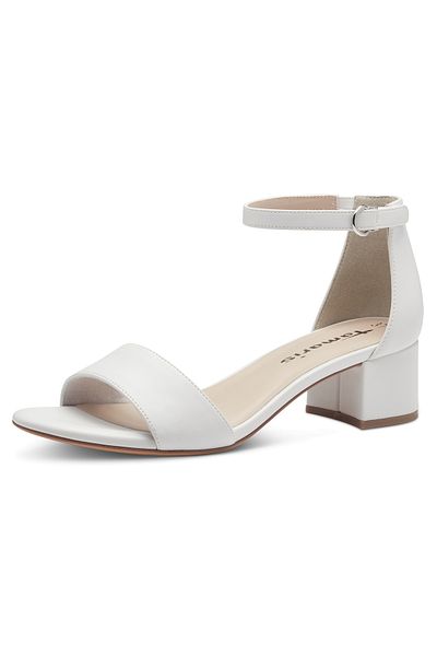 Tamaris Damen Komfort Sandalen Hochzeit 1-28295-42 Weiß 140 White Matt Kunstleder