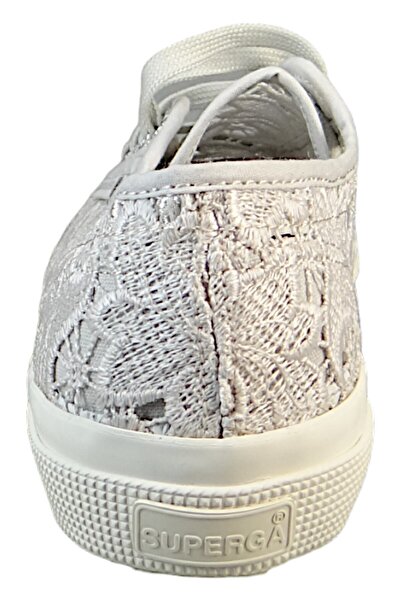 Superga Damen Low Sneaker 2750 Macrame Low Top S81219w Grau A0b Grey Silver Textil