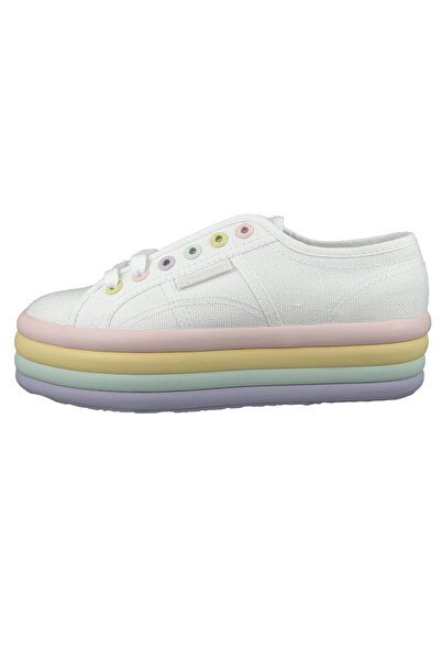 Superga Damen Low Sneaker 2790 Candy Low Top S2116kw Weiß Ad6 White Violet Green Textil