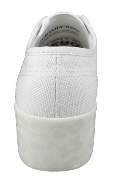 Superga Damen Low Sneaker Cotw Shinyprintedfoxing S71161w-2790 Weiß Aaf White Leopard Textil