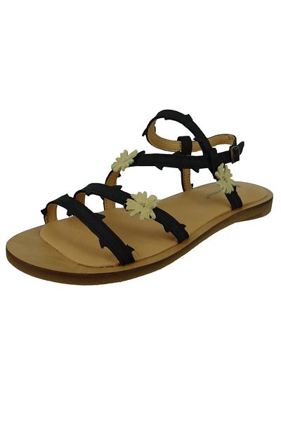 El Naturalista Damen Sandalen Tulip N5193f Schwarz Black Leder Mit Herausnehmbare/anpassbare Innensohle