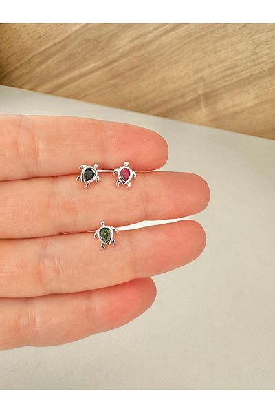 My Bellas Jewels Surgical Steel Turtle Piercing Earrings, Helix, Tragus, Flat, Lobe Match (1 Piece)