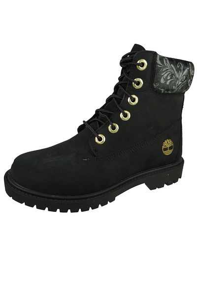 Timberland Damen Sportliche Stiefel Wanderschuhe Winterschuhe Heritage 6" Wp Boot Ca5m74 Tb0a5m74001 Schwarz Bl