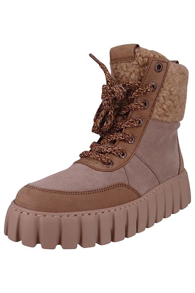 GABOR Damen Elegante Stiefelette G-weite 56.485 Beige 32 Desert/wood Leder