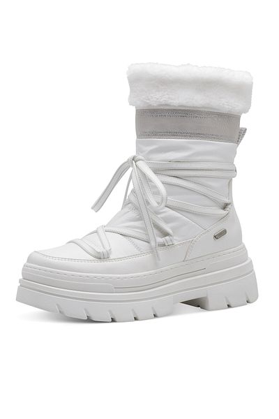 Marco Tozzi Damen Stiefel Stiefel Winterschuhe 2-26288-41 Weiß 197 White Comb Textil/synthetik Mit Mt Feel