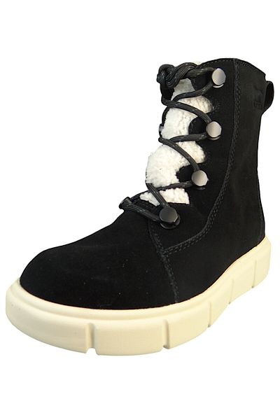 Sorel Damen Stiefelette Winterschuhe Explorer Iii Joan Cozy Wp 2077981 Schwarz 010 Black Wildleder / Sue