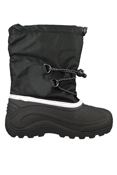 Kamik Kinder Stiefel Winterschuhe Southpole4 Nk4727 Schwarz Black/white Mit Pioneer Laufsohle