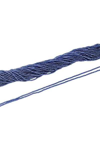 Serhat Aksesuar ve El İşçilik 12 خيوط 2 مم زيت أزرق 40 جرام خرز سجن