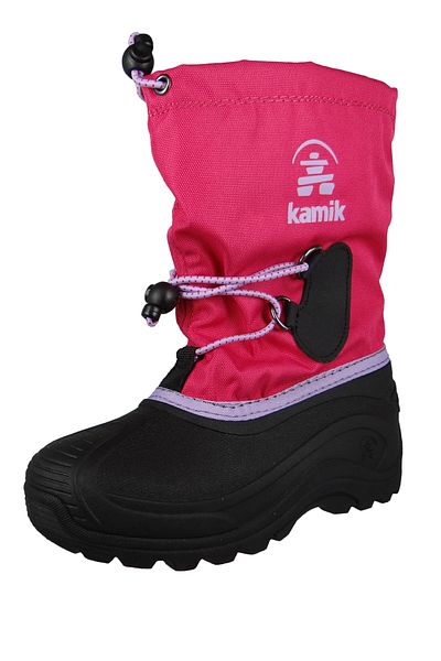 Kamik Kinder Winterstiefel Southpole 4 Gefüttert Stiefel Nk8727 Pink Bright Rose