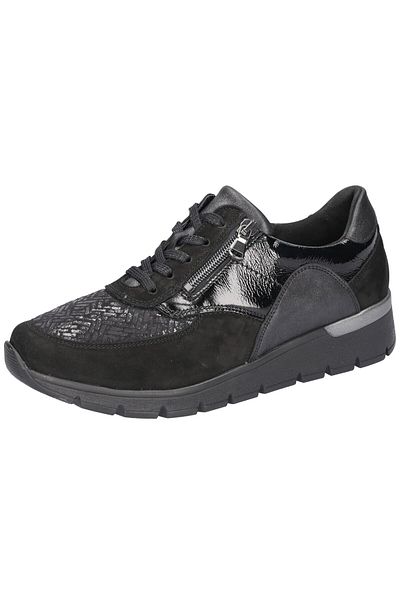 Waldläufer Damen Sneaker K-ramona 626k02 413 Schwarz 001 Taip Schwarz Leder