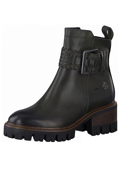 Marco Tozzi Damen Elegante Stiefelette By Gmk Guido Maria Kretschmar 2-85404-27 Grün 722 Olive Leder Mit Feel Le