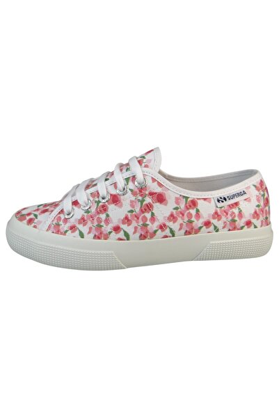 Superga Damen Low Sneaker 3750 Bouganvillea Print Leggera S71472w Weiß A8k White Fuchsia Pink Textil