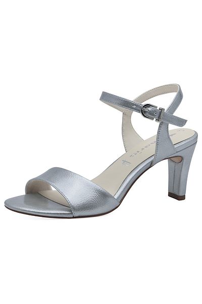 Tamaris Damen Sandalen 1-28008-42 Blau 808 Lt. Blue Patent Kunstleder Mit Touch-it