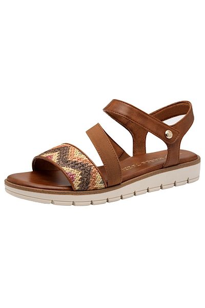 Marco Tozzi Damen Sandalen 2-28602-44 Braun 392 Cognac Comb Textil/synthetik