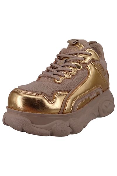 Buffalo Damen Low Sneaker Cld Chai Warm 1636321 Beige Gold Textil/synthetik