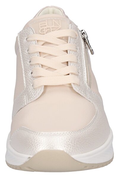 Waldläufer Damen Low Sneaker H-mara Low Top 765h01-101 Creme 111 Perl Leder Mit Eva & Herausnehmbar