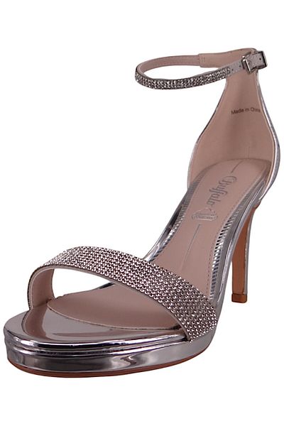 Buffalo Damen Klassische Pumps Monroe 2 Vegan 1291244 Silberfarben Silver Kunstleder