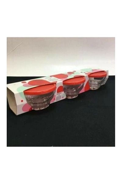 Paşabahçe Rice Pudding Bowl with Lid 3 Pieces Karaman 53523