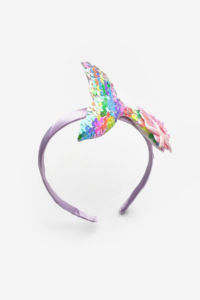 Le Mabelle Multicolored Sequined Mermaid Figured Girl's Crown