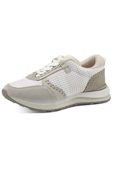 Tamaris Damen Low Sneaker Low Top 1-23724-30 Weiß 147 Offwhite Comb Textil/synthetik